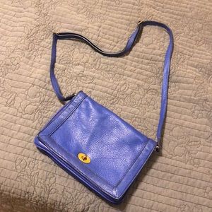 J. Crew Crossbody Bag/Clutch in Royal Blue Leather